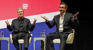 Dad jokes galore as Keir Starmer meets Gary Neville