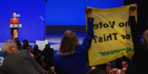 Did green protesters save Liz Truss?