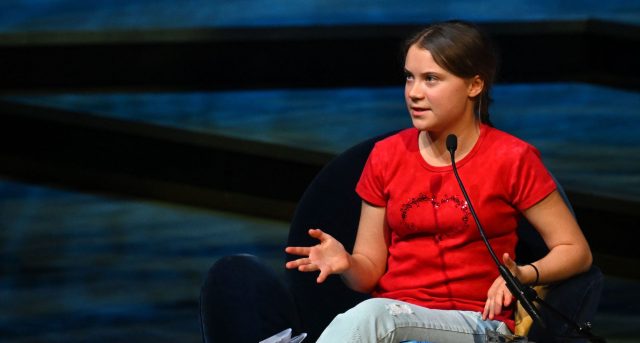Greta Thunberg at the Royal Festival Hall. Credit: Getty