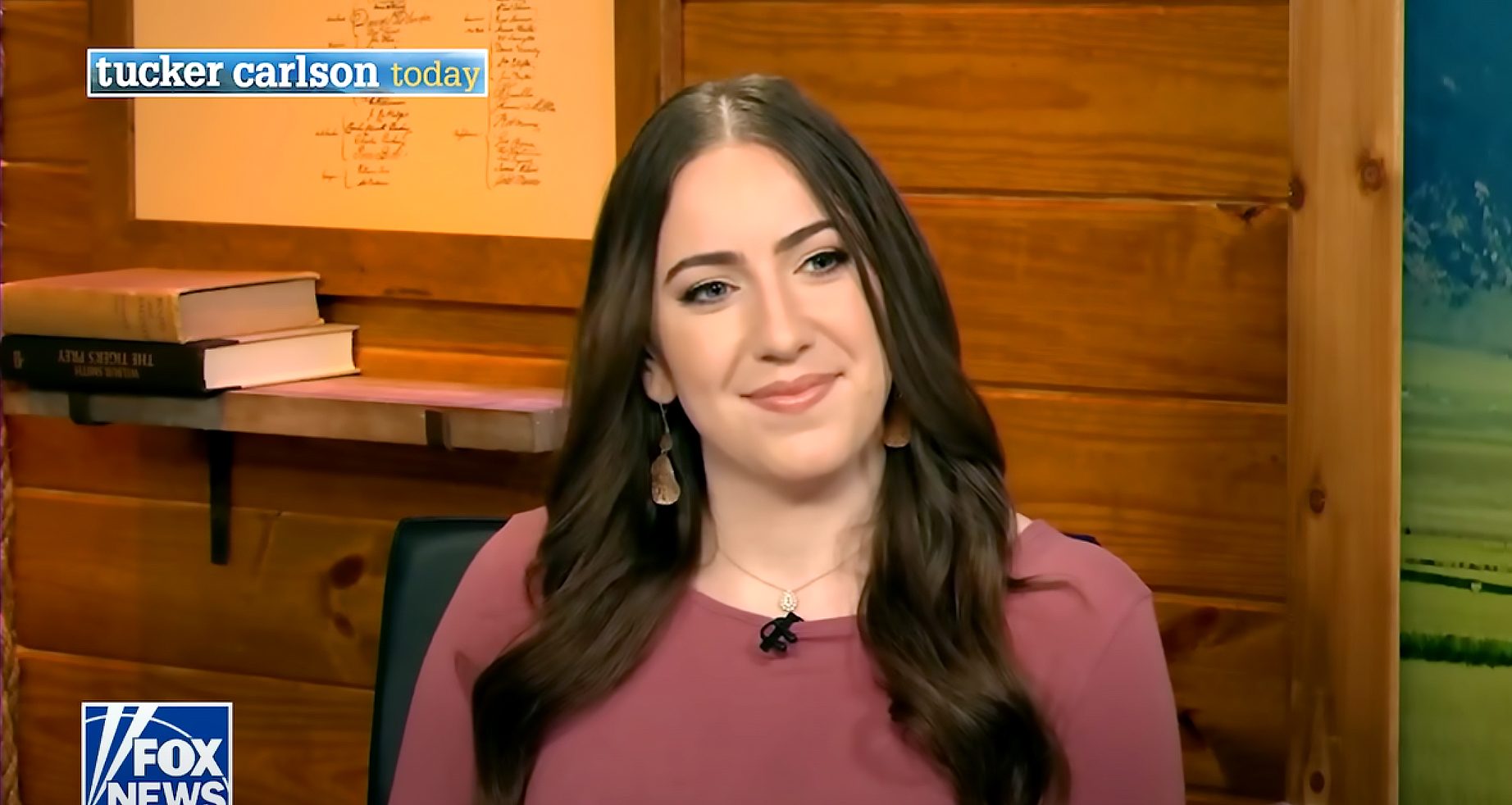 Screengrab from Chaya Raichik's interview with Tucker Carlson