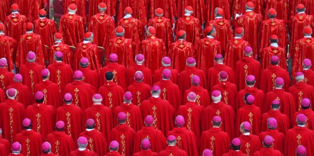 "Francis 'looked unpleasant' during the funeral. Cardinals from around the world were horrified." (FILIPPO MONTEFORTE/AFP via Getty Images)