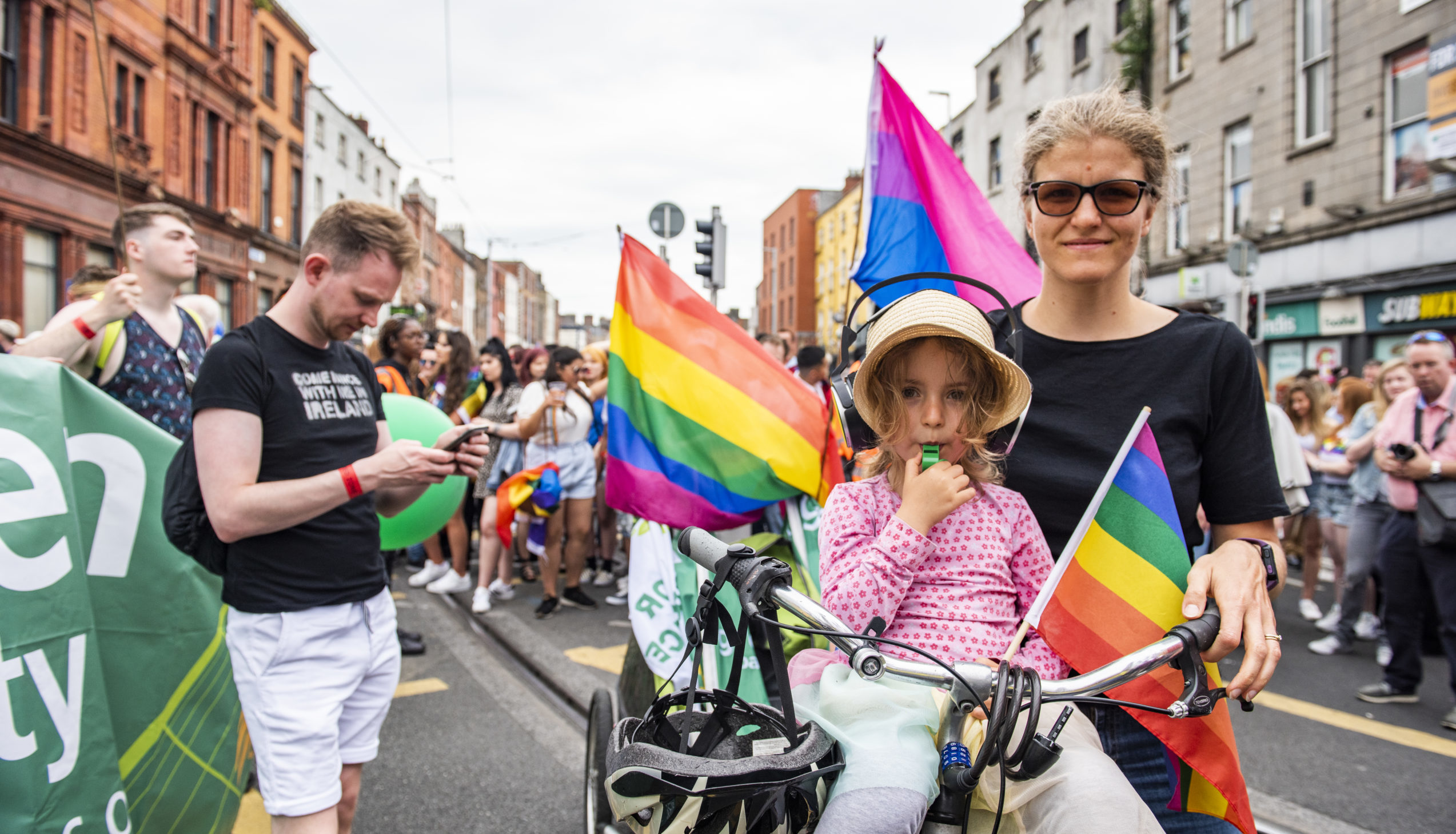 People take a part in Pride Parade in Dublin. Barylski/NurPhoto via Getty Images)