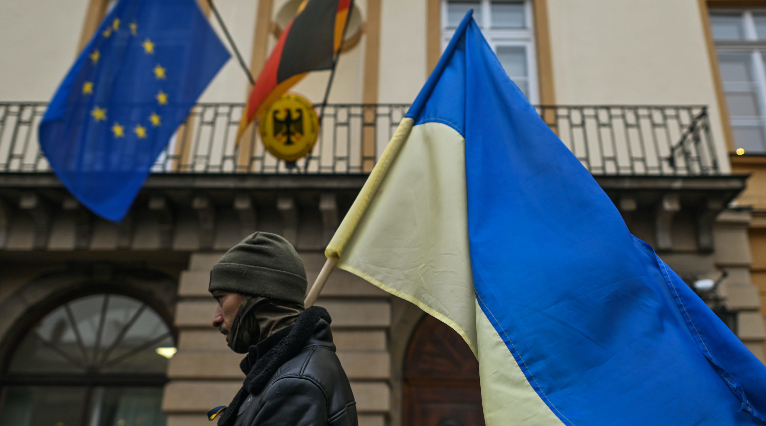 56% say economic problems make it impossible for Germany to financially support Ukraine. Credit: Getty
