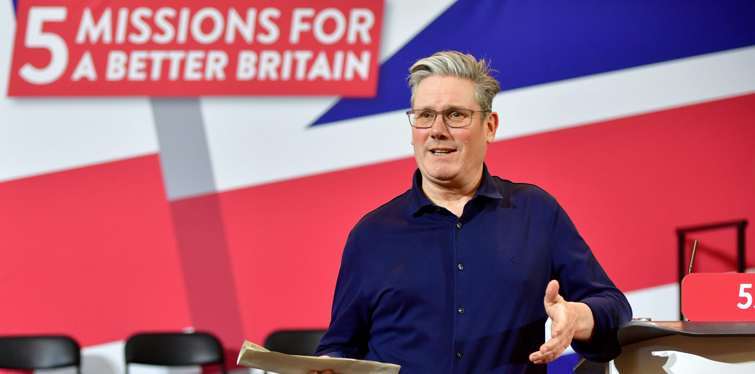 Keir Starmer outlines Labour's five 'missions'. Credit