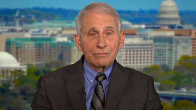 Screengrab from Anthony Fauci's CNN interview