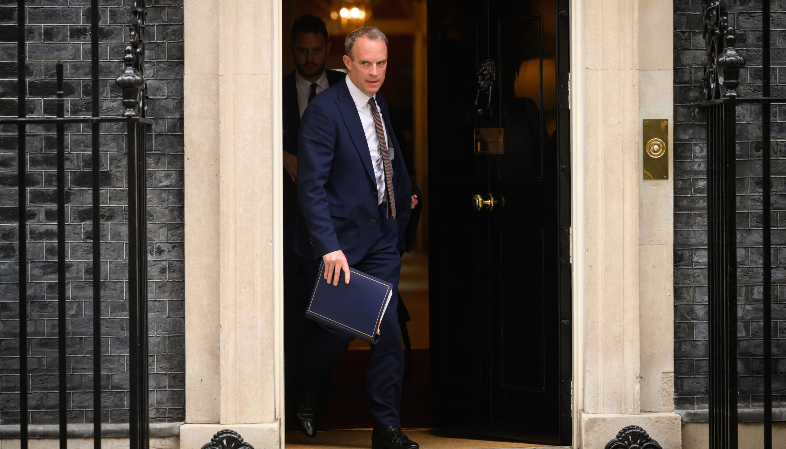 The then-Deputy PM leaves Downing Street this week. Credit: Getty