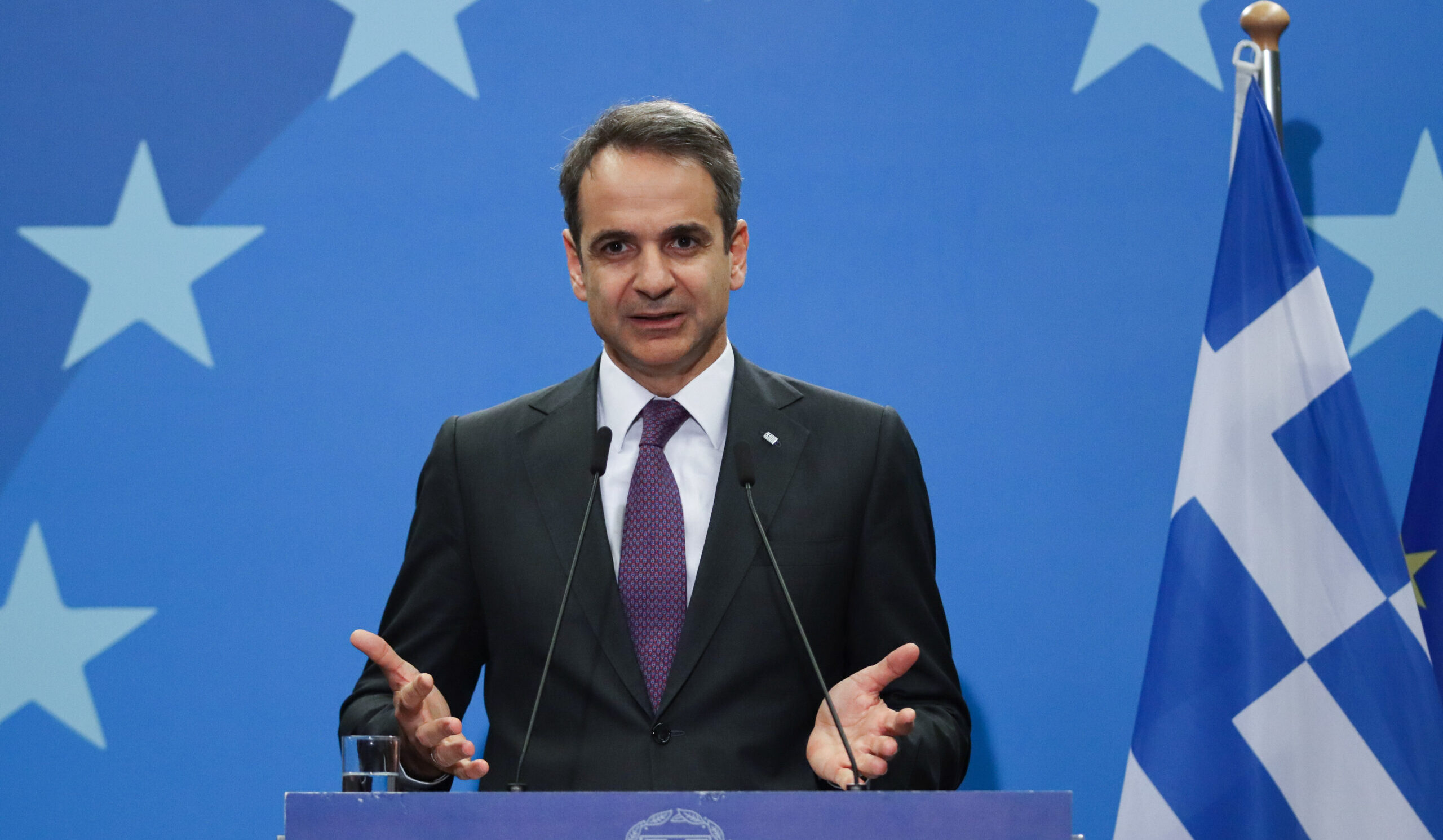 Greek Prime Minister Kyriakos Mitsotakis goes to the polls this weekend. Credit: Getty
