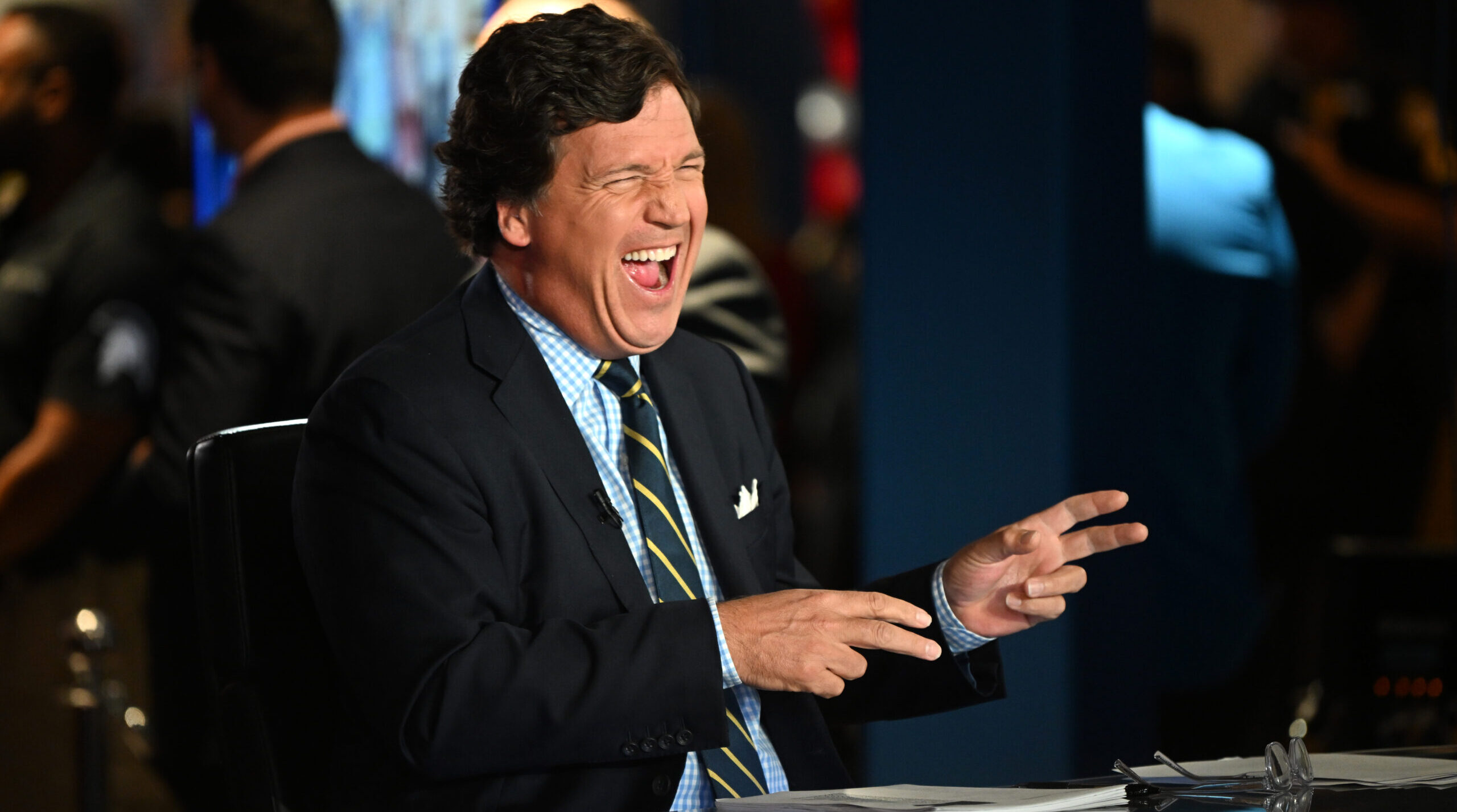 Carlson's Fox viewership ranged from grandmothers to groypers. Credit: Getty