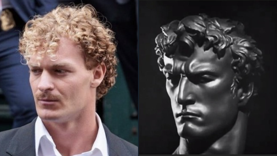 Daniel Petty has been likened to a Gallic chieftain