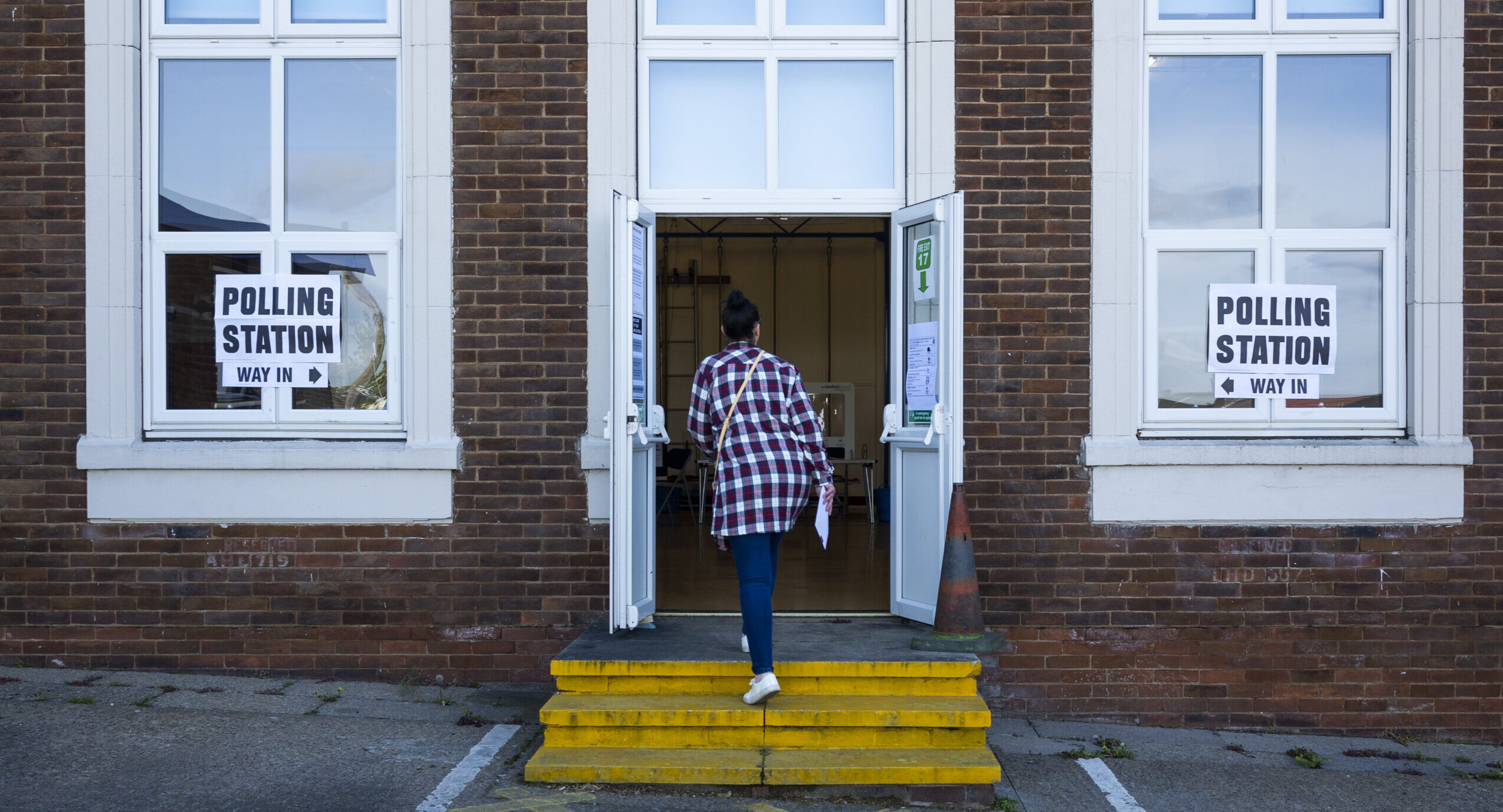 A polling station in Wakefield, the first Red Wall seat to swing back to Labour. Credit: Getty