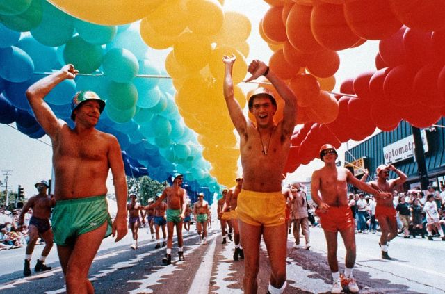 'Today’s Pride, to me, feels so overblown and excessive'. West Hollywood's Gay Pride 1991 march. Credit: Joan Adlen/Getty Images