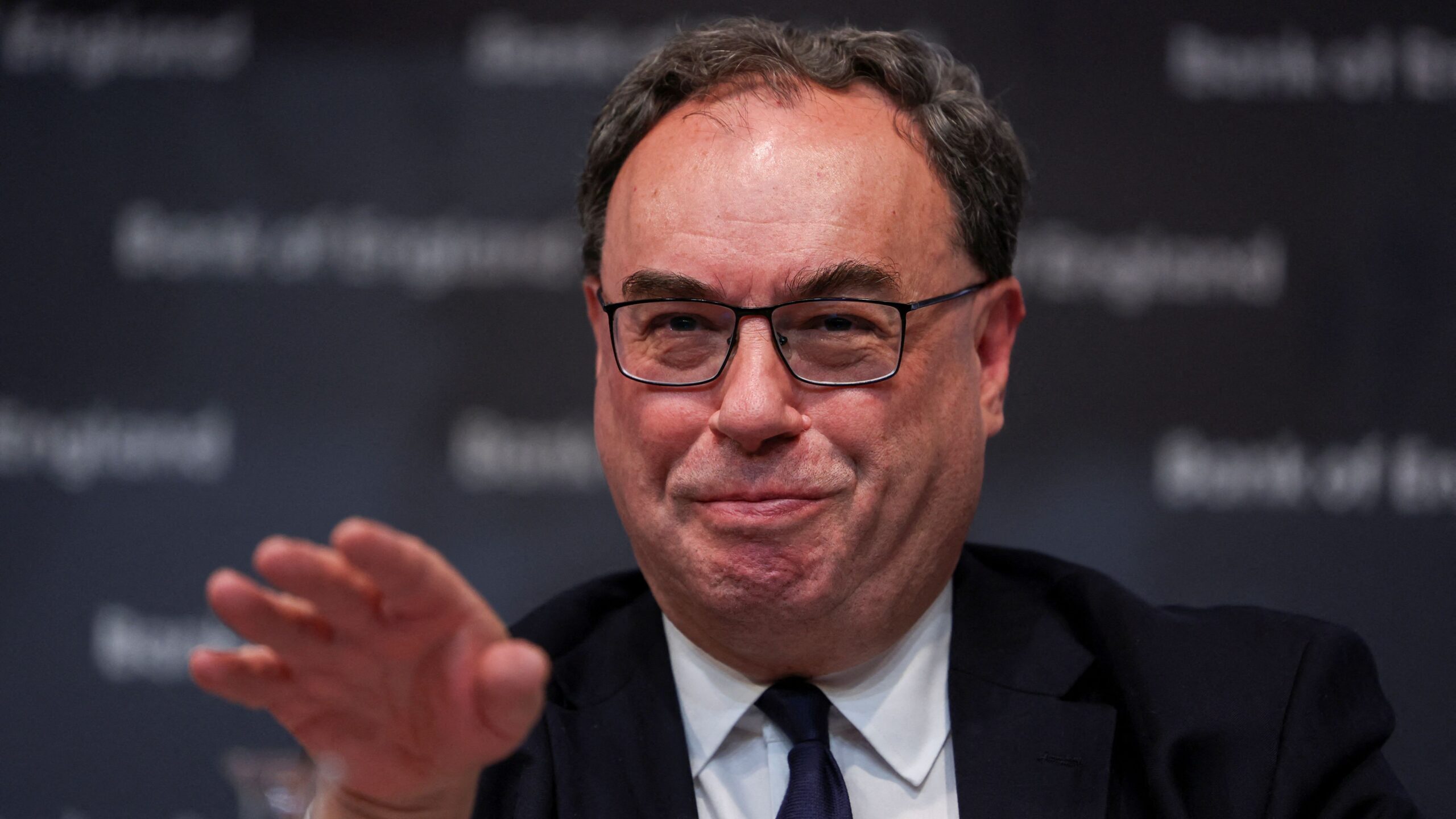 Bank of England Governor Andrew Bailey speaks in London last month. Credit: Getty