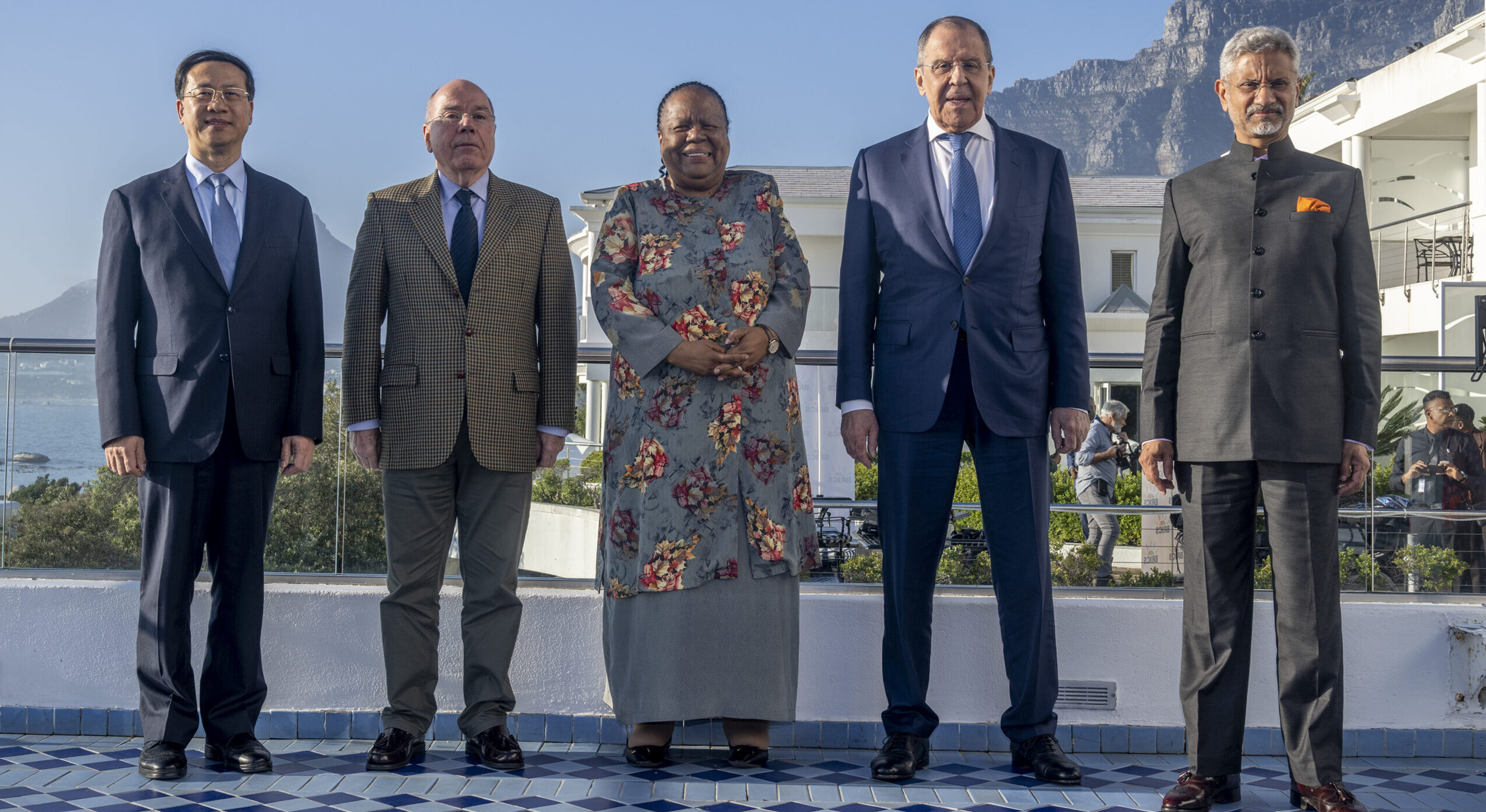South African minister Naledi Pandor meets with Brics foreign ministers in June. Credit: Getty