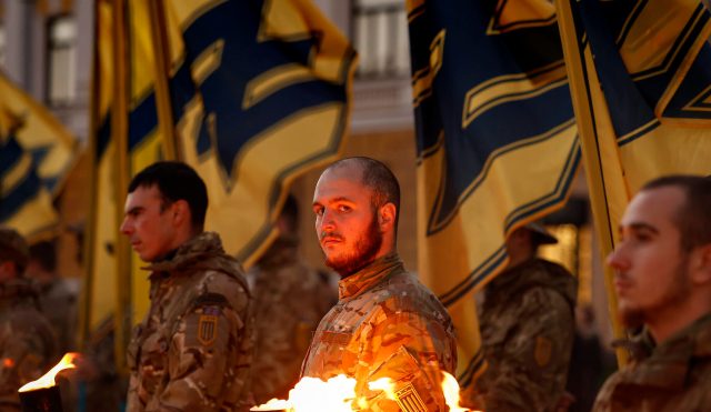 Azov members in Kyiv (Jeff J Mitchell/Getty Images)