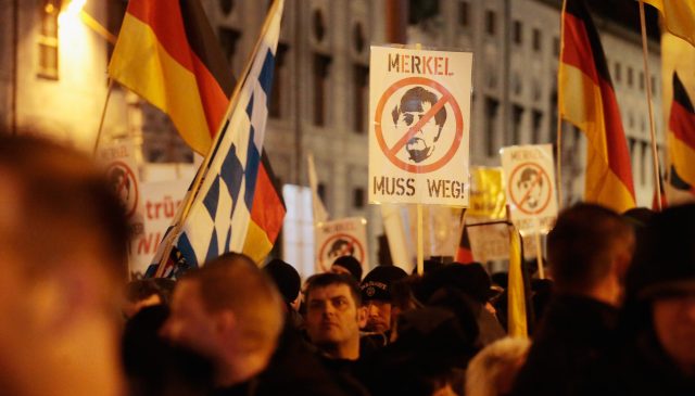 Disenchanted protestors in 2016 (Johannes Simon/Getty Images)