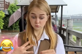 Screengrab from the viral TikTok video