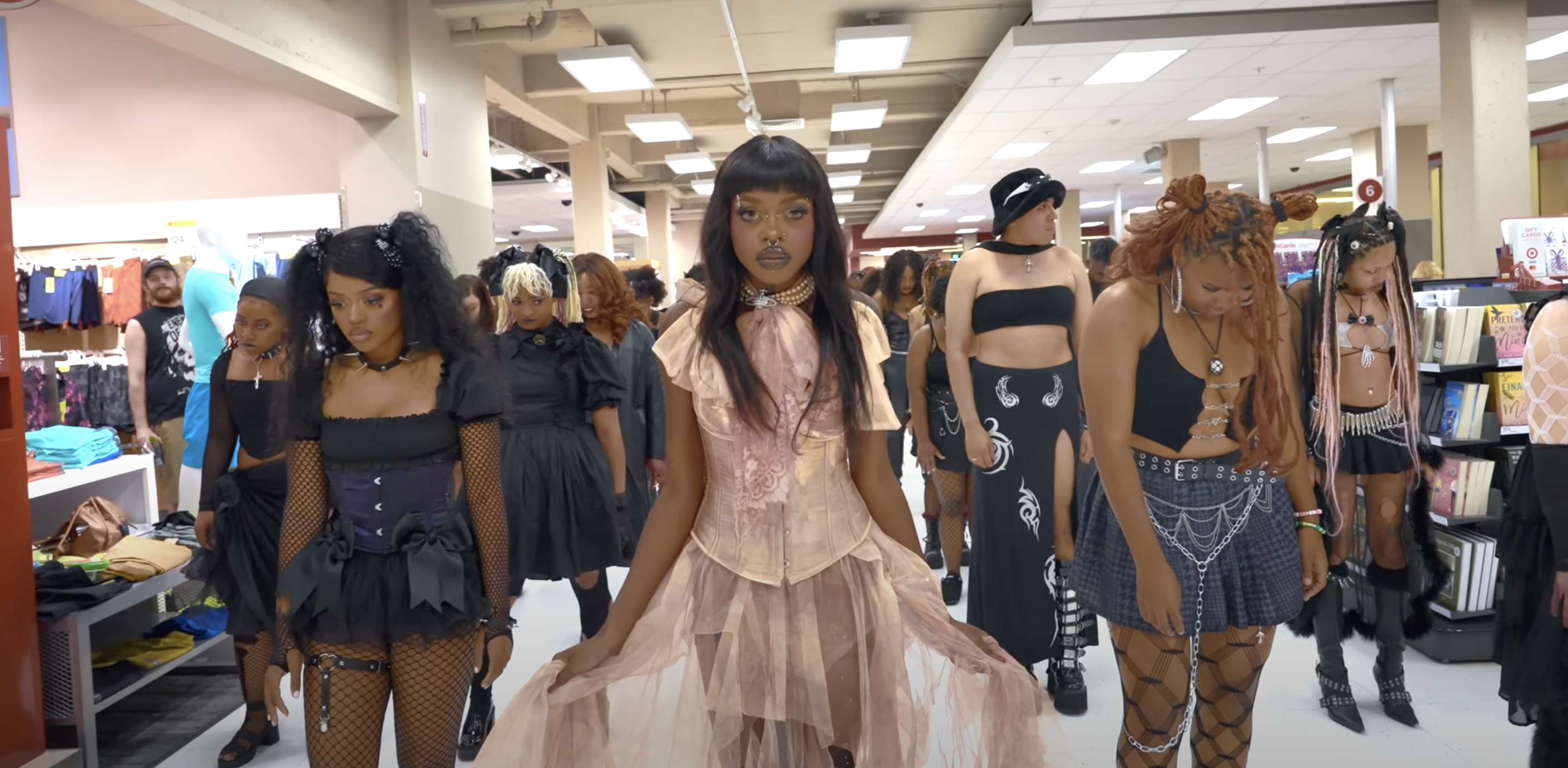 Baby Storme filming her single “This City is a Graveyard” in a Target. Credit: YouTube