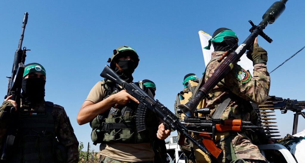Hamas militants. Credit: Getty