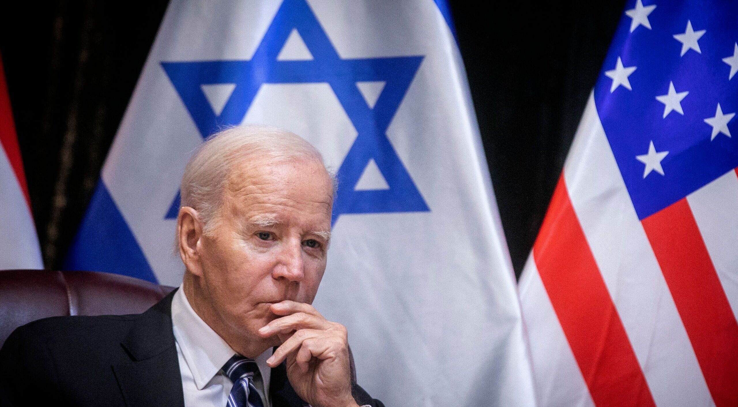 Joe Biden visits Tel Aviv last month. Credit: Getty
