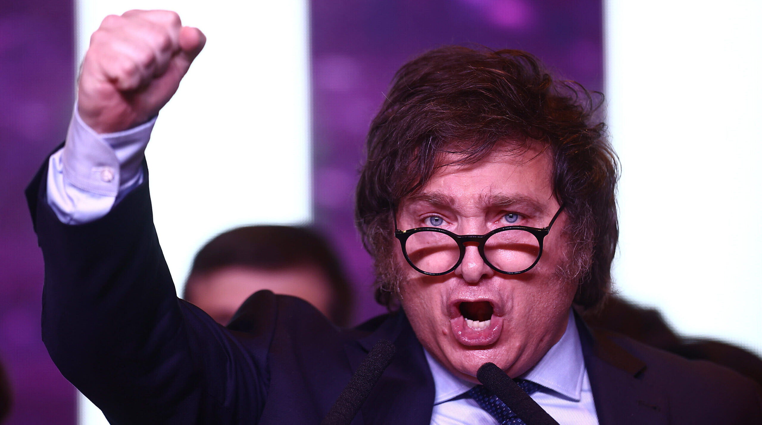 Javier Milei won't save Las Malvinas. Credit: Getty