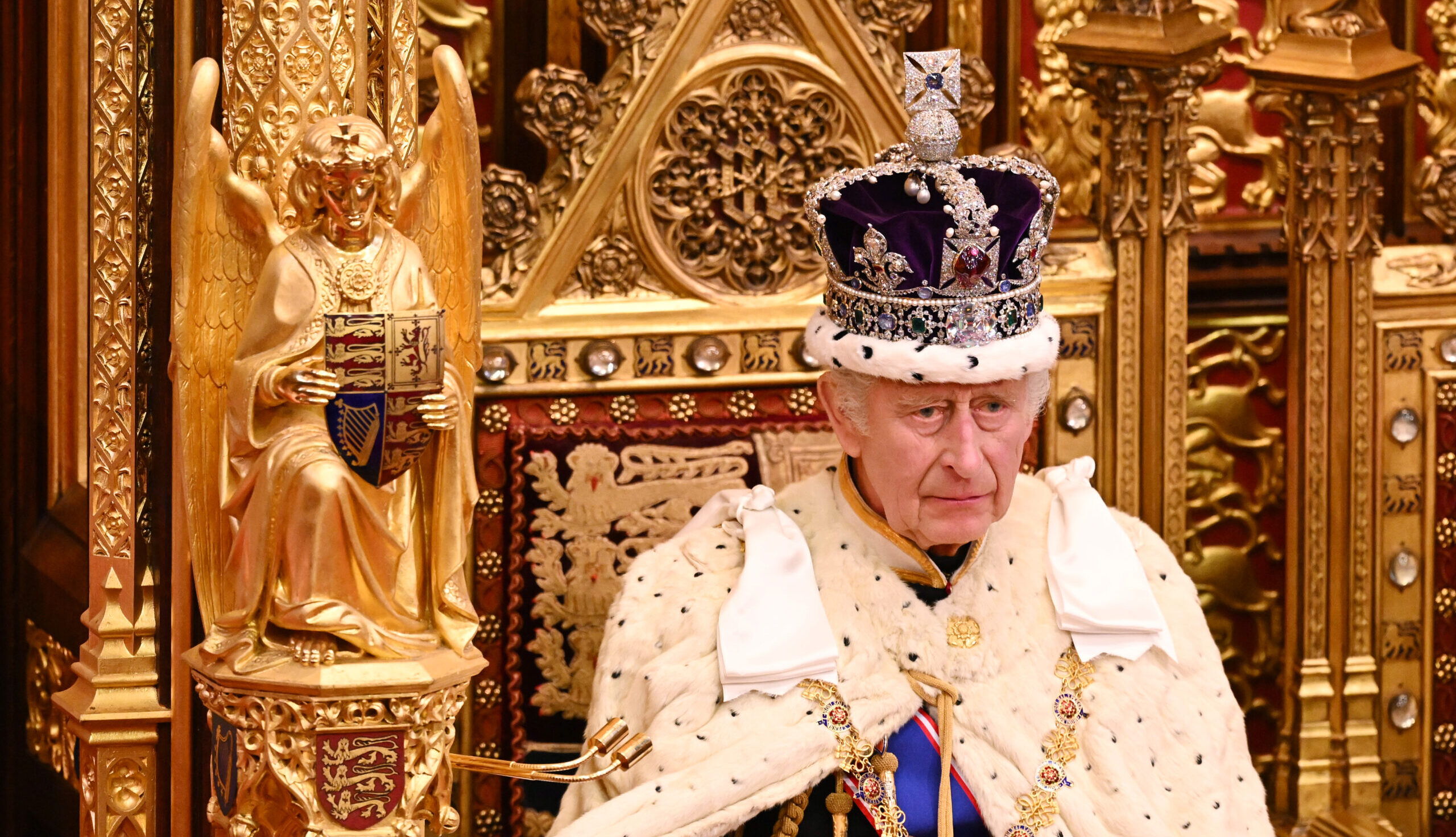 King Charles III speaks at the State Opening of Parliament. Credit: Getty