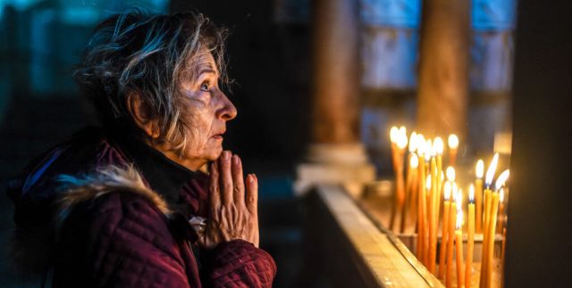 'How can we not call for peace at Christmas?' (LATIFEH ABDELLATIF/Middle East Images/AFP via Getty Images)