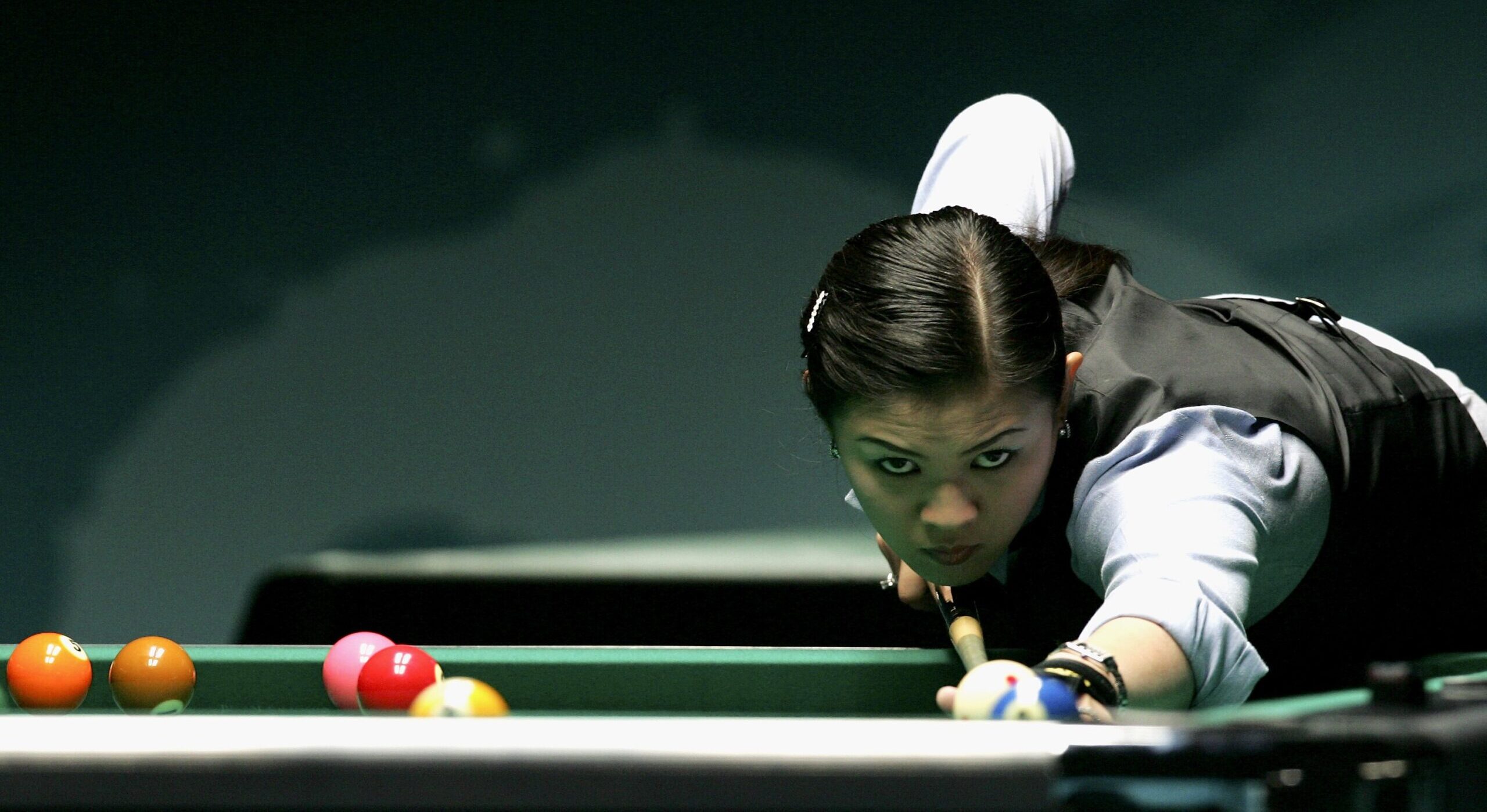 Female pool players are fighting back against male-bodied participants in their competitions. Credit: Getty
