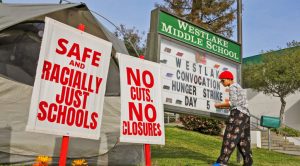 Why are teachers striking over slavery?