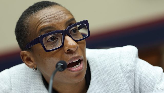 Claudine Gay testifies in Washington, DC last month. Credit: Getty