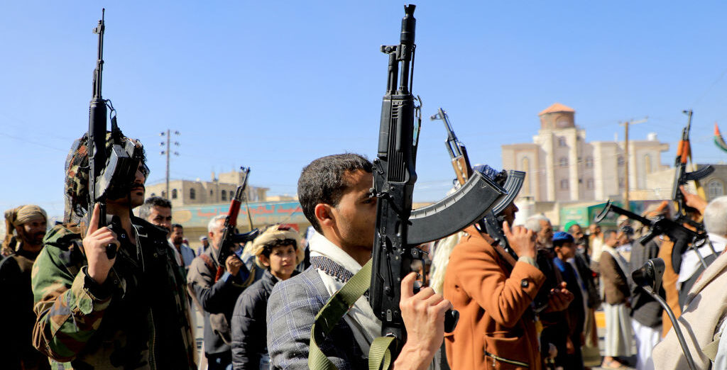 'The Houthis might be plucky little fuckers, but that’s also the point — they have proved remarkably resilient.' (MOHAMMED HUWAIS/AFP via Getty Images)