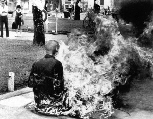 What's the point of self-immolation?