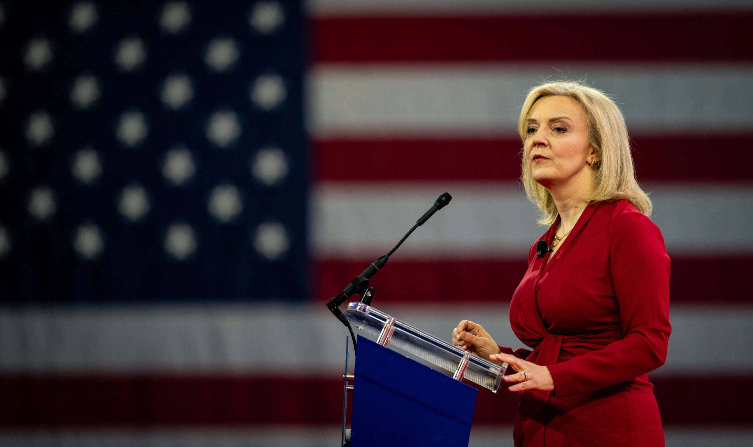 The response to Liz Truss's CPAC speech was muted. Credit: Getty