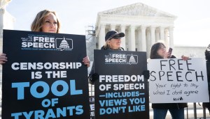 Supreme Court hears biggest free speech case in decades