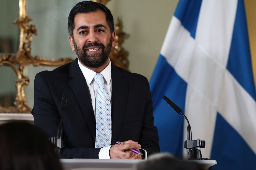 Humza Yousaf announces the SNP will withdraw from the Bute House Agreement earlier today. Credit: Getty
