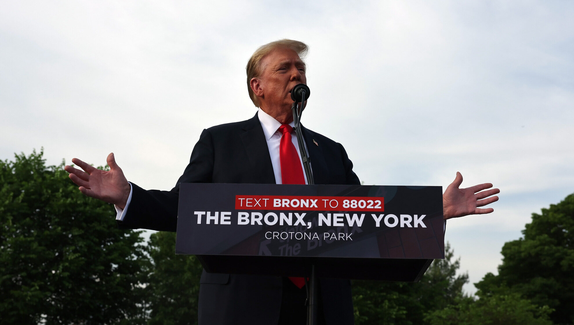 Trump's growing popularity in the Bronx epitomises shifting political allegiances. Credit: Getty