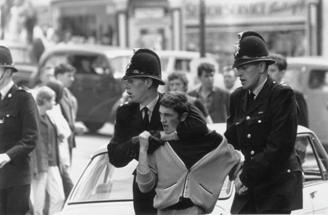 “Up the Mods! Up the Rockers! Down with police violence!” (Credit: Terry Fincher/Express/Getty)