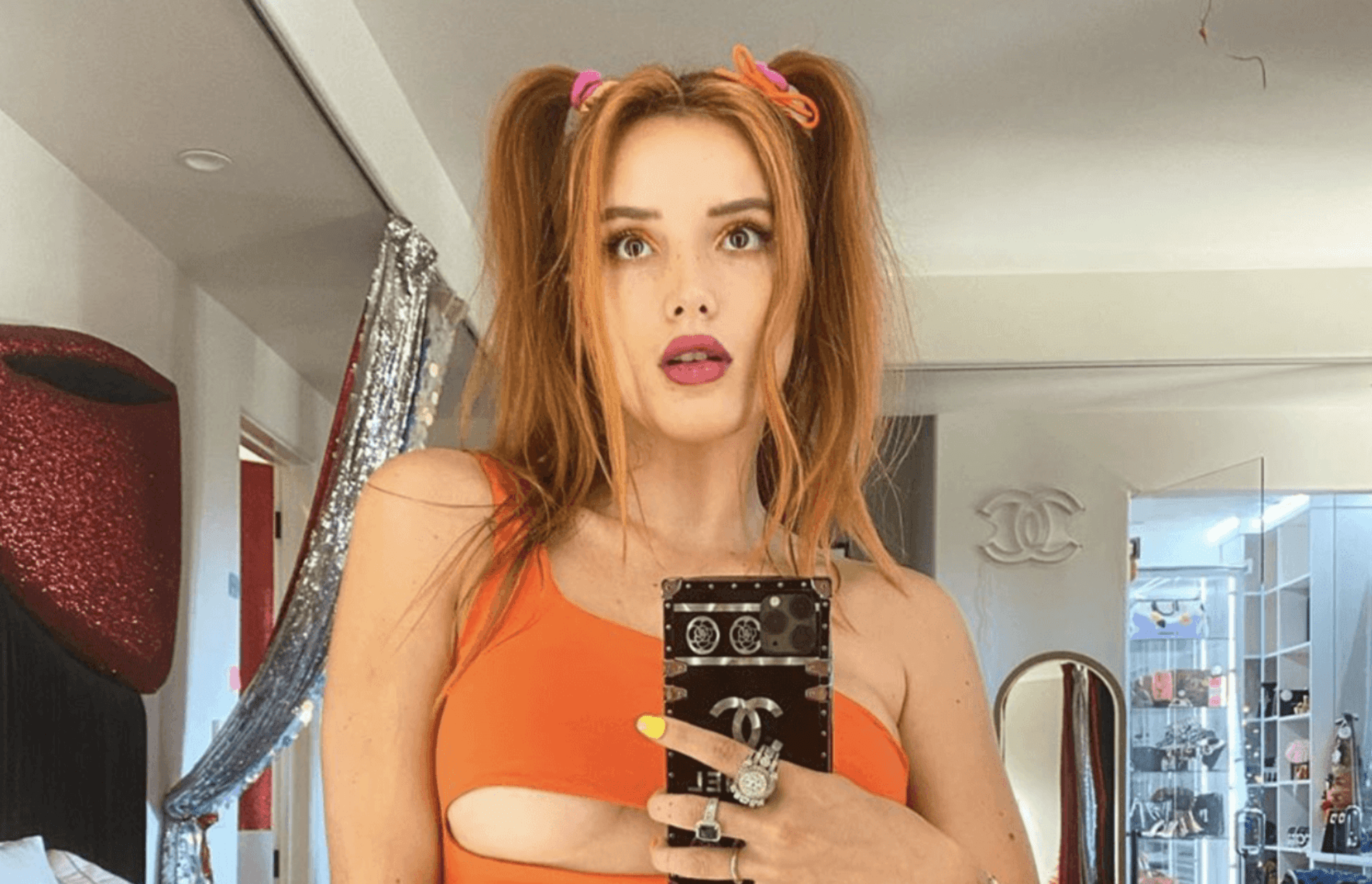 There is a rigorous verification process for content creators such as Bella Thorne




