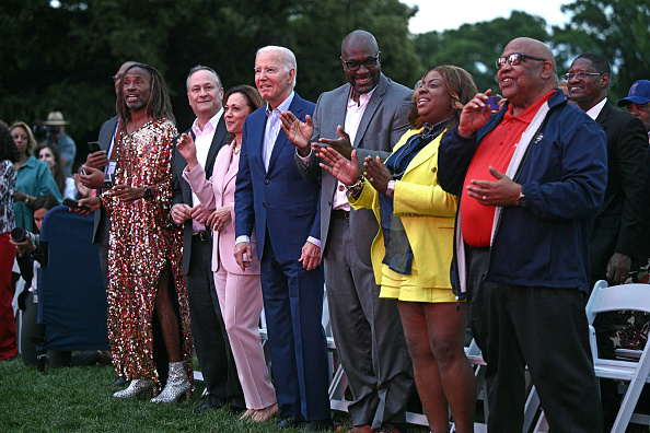 Joe Biden appears to freeze at a Juneteenth event. Credit: Getty