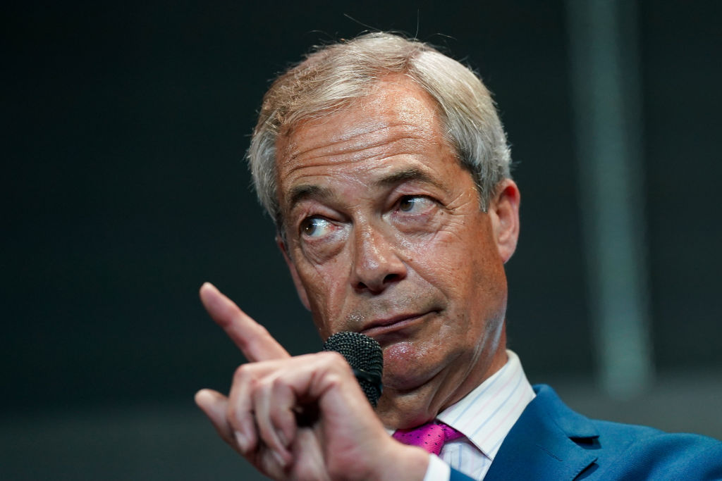 Farage has previously expressed support for Le Pen and her party. Credit: Getty