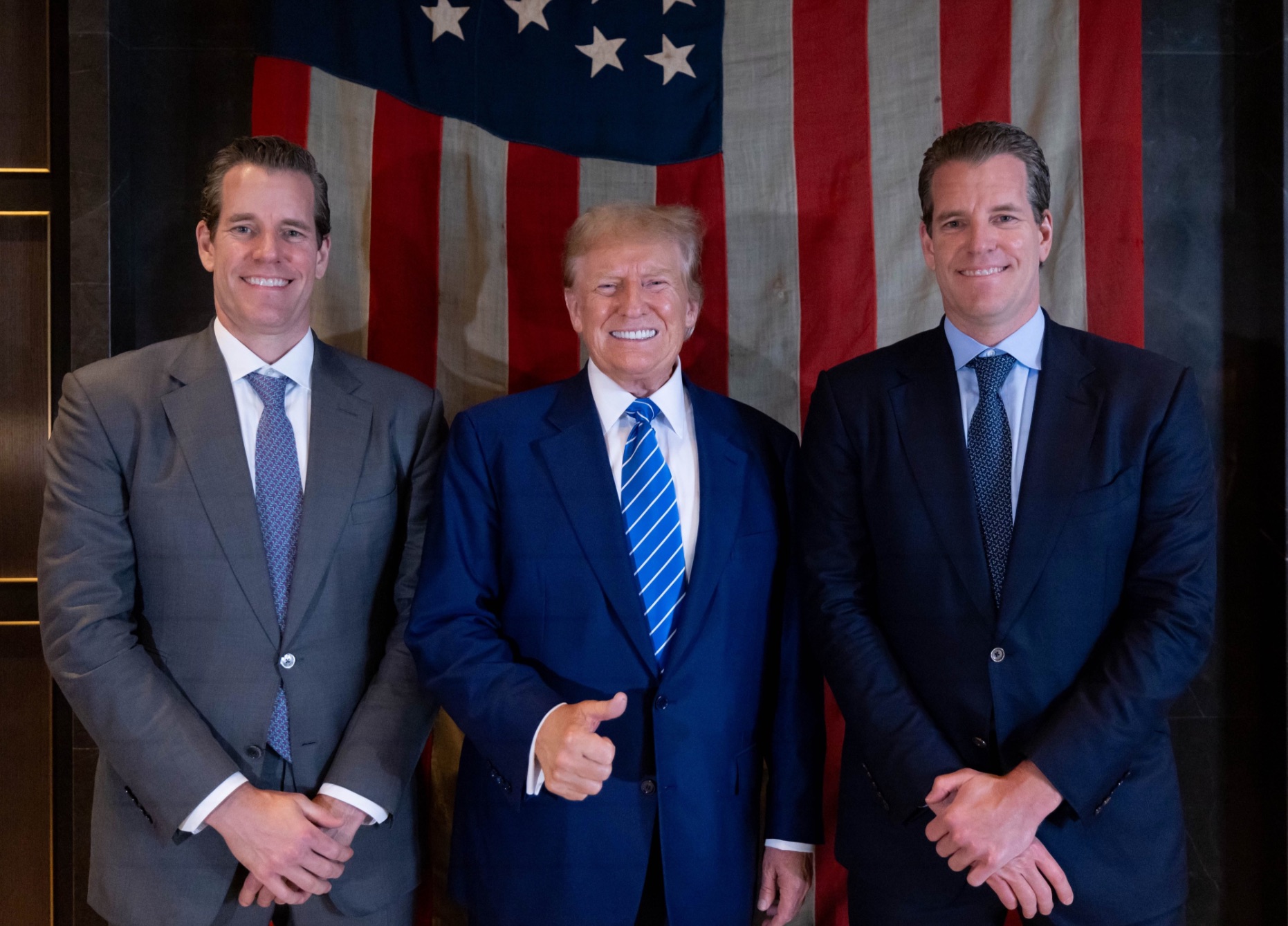 "I'm 6'5", 220 and there's two of me." Credit: Tyler Winklevoss/X