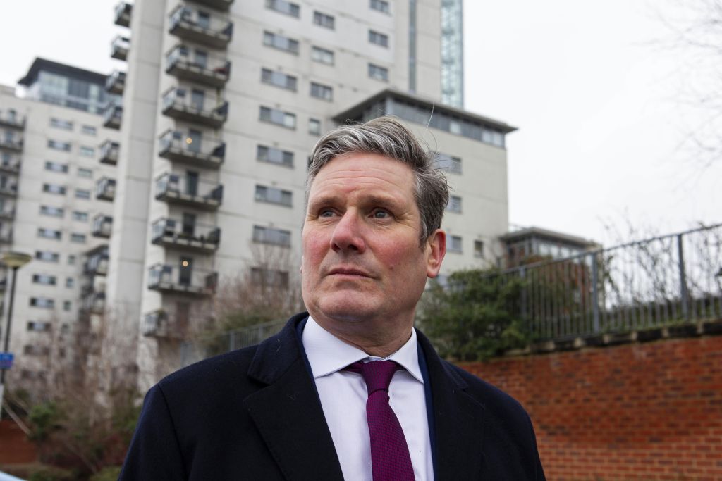Keir Starmer visits Albert House in Woolwich, South London. Credit: Getty