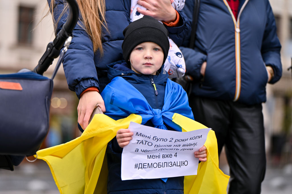 Only 35% of Ukrainians reject the prospect of peace negotiations with Russia. Credit: Getty