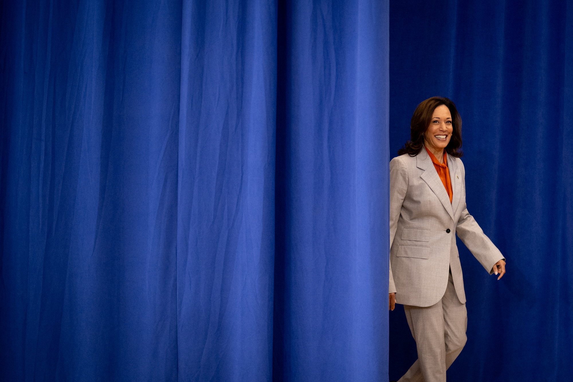Harris must cater to white working-class voters in Midwestern states. Credit: Getty