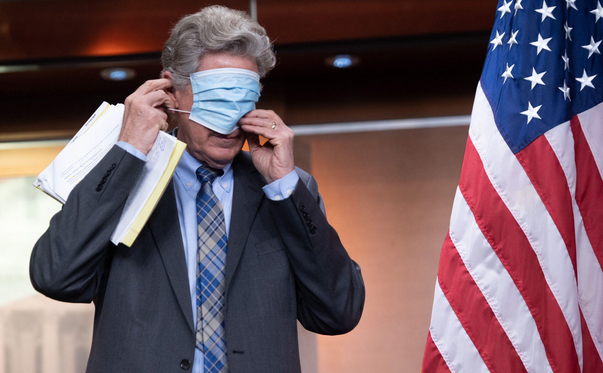 Put your own mask on before helping others. Credit: Getty