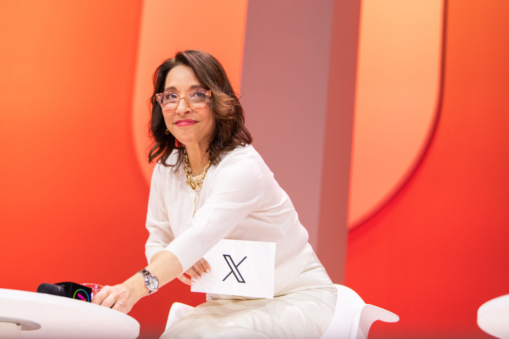 Linda Yaccarino, chief executive officer of X Corp., at the VivaTech conference in Paris, 2024. Credit: Bloomberg via Getty