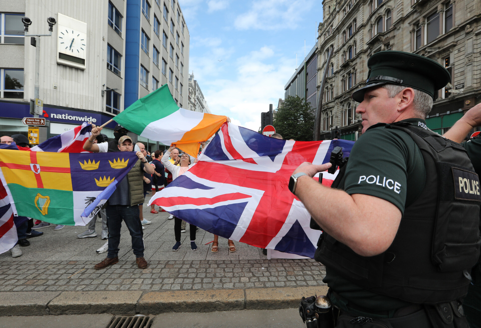 Nationalists and unionists found themselves on the same side. Credit: Getty