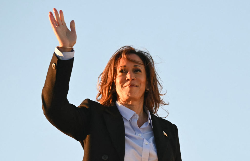 The Harris campaign's freshness is wearing off. Credit: Getty