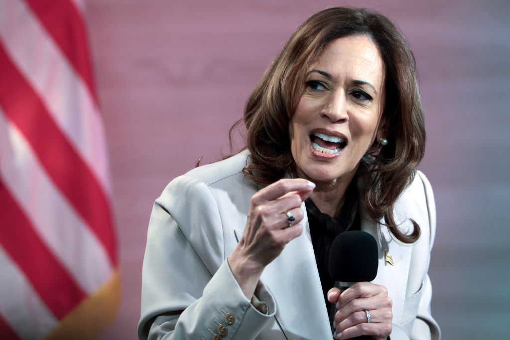Kamala Harris sets the standard for scientific misinformation. Credit: Getty
