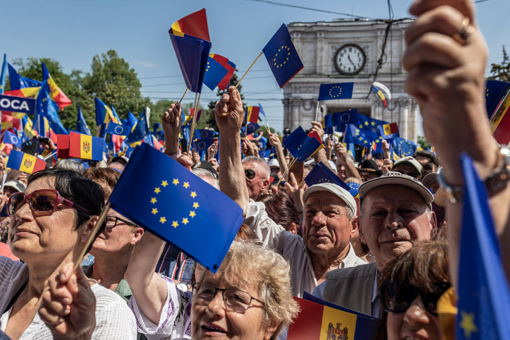 An extremely slim majority of Moldovans have voted to join the EU. Credit: Getty