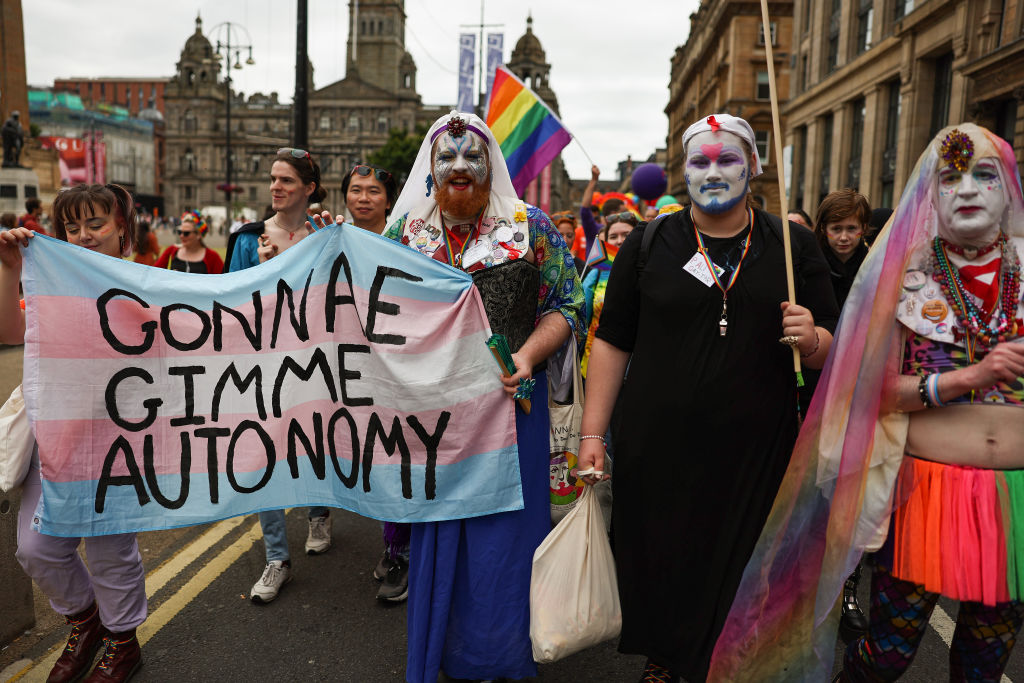 'The fear of being labelled “transphobic” has turned some of the country’s best known charities into a laughing stock.' Credit: Getty